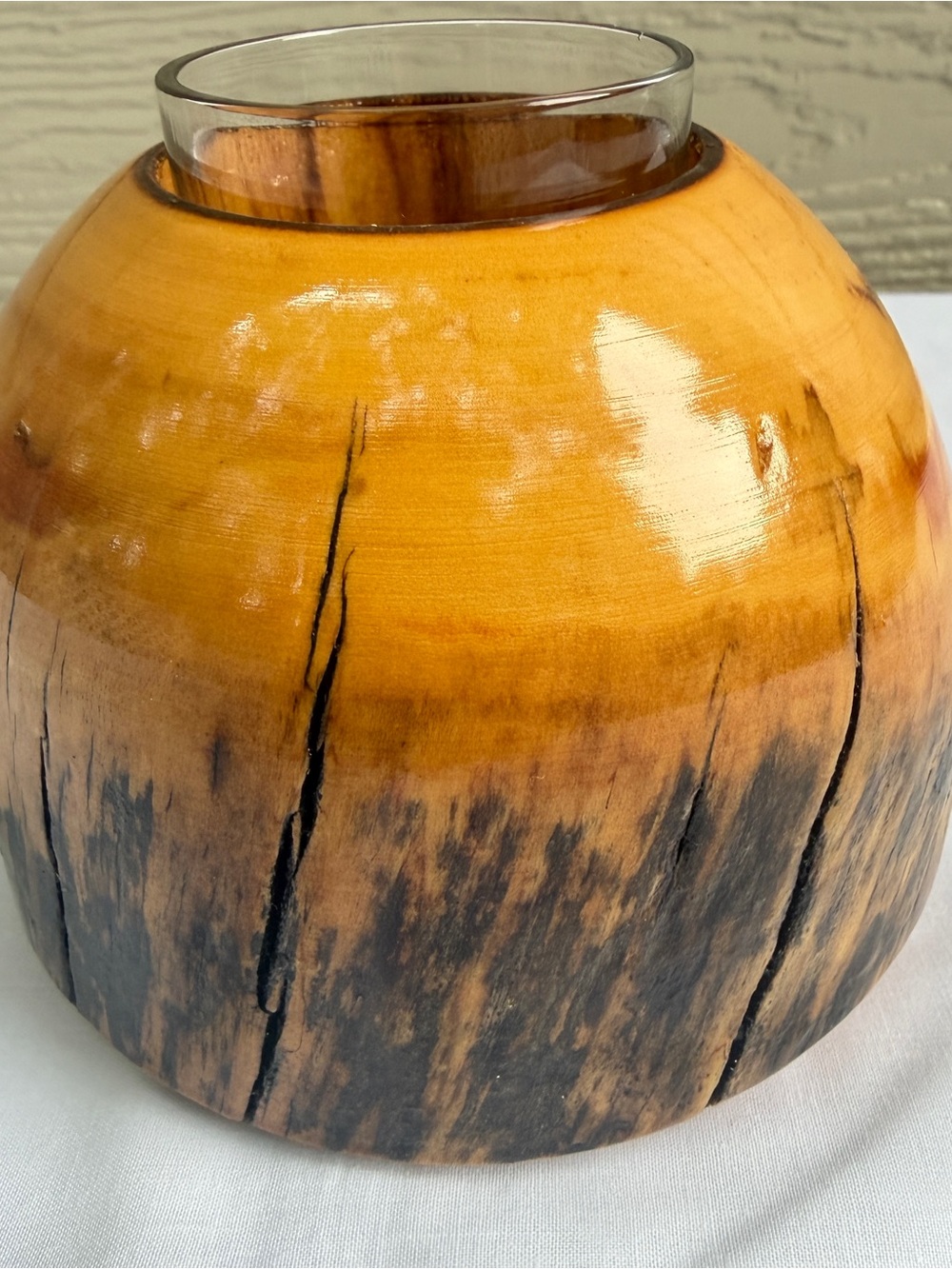 Aspen Dead Standing Wood Votive‎ Candle Holder Handcrafted By Dan Noble Colorado - Picture 3 of 12